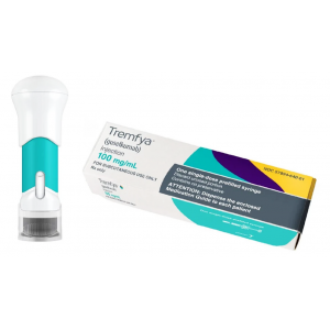 TREMFYA 100 MG / 1 ML ( GUSELKUMAB ) FOR SUBCUTANEOUS USE 1 ML PREFILLED SYRINGE